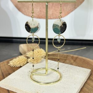 Boucle d’oreille Agate indienne